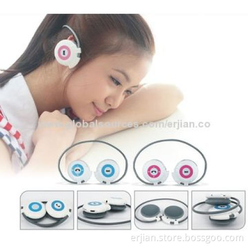Neckband Sports MP3 Wireless earphone with Bluetooth for Smartphones/iPhone/Tablet PC, 3.7V Voltage